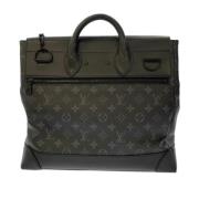 Pre-owned Svart lerret Louis Vuitton veske