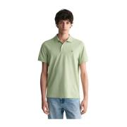 Grønn Gant Shield Pique Polo Shirt T-Skjorte