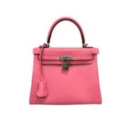 Pre-owned Rosa skinn Hermes Kelly