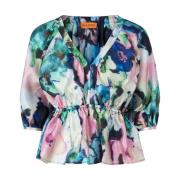 Frosted Floral Day Bluse