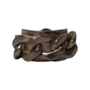 Pre-owned Solv Metal Maison Margiela Ring