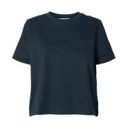 Essential Ss Boxy Tee - Dark Sapphire