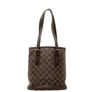 Pre-owned Brunt lerret Louis Vuitton Marais