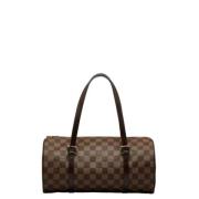 Pre-owned Brunt lerret Louis Vuitton Papillon