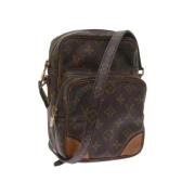 Pre-owned Brunt lerret Louis Vuitton Amazone