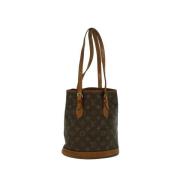 Pre-owned Brunt lerret Louis Vuitton bottepose