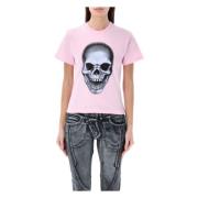 Skull Print Slim-Fit T-Shirt