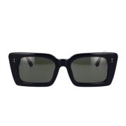 Stilige Rektangulære Solbriller med Zeiss Solide Grå Linser