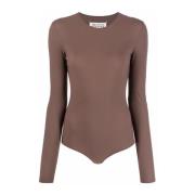 Brun Langarmet Bodysuit