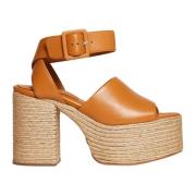 Womens Shoes Wedges Cuoio Aw22