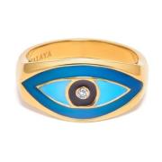 Men's Large Evil Eye Ring