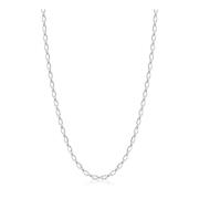 Sterling Silver Faceted Cable Chain