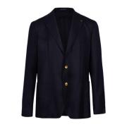 Midnight Blue Stretch-Ull Blazer