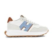 Hvite H641 Sneakers med Clue Sky H Logo