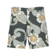Gul Hibiscus Print Bermuda Shorts