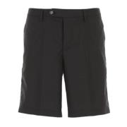 Svarte Bermuda-shorts for menn med amerikanske lommer