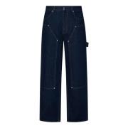 Indigo Blå Carpenter Jeans med Metallnagler