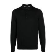 Slim Wool Polo Skjorte