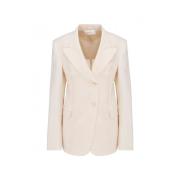 Elegant Beige Blazer for Kvinner