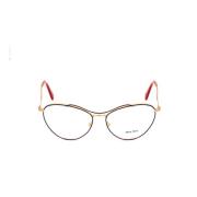 Metalliske Cat-Eye Briller - Glamorøse og Moderne