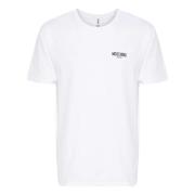 Hvite Logo Print T-skjorter og Polos