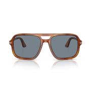Stilige Unisex Solbriller med klare blå linser