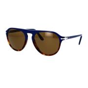Vintage Oversized Solbriller med polariserte brune linser
