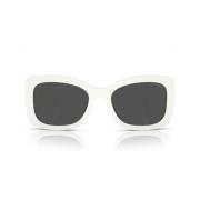 Prada Ovale Solbriller med Mørkegrå Linser