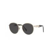 Stilige runde solbriller med tonede linser