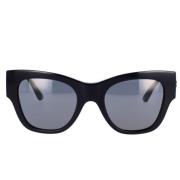 Cat-Eye Solbriller i Svart og Mørk Grå