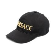 Svart Brodert Logo Baseballcap