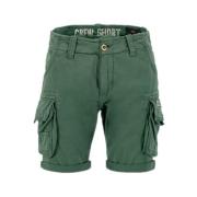 Vintage Grønn Cargo Crew Shorts