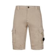 Stretch Sateen Cargo Shorts - Cobblestone Brown