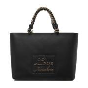 Sort Shopper Bag for Kvinner