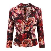 Blazer med Peonie Flower print