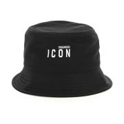Icon Bucket Hat i bomullsgabardin