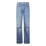 Bootcut Jeans med Utskåret Kne
