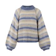 Blå Urban Pioneers Leia Sweater Blue Multi Genser