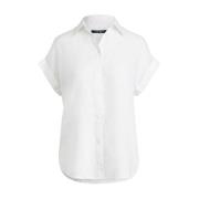 Hvit Lauren By Ralph Lauren Hvit Linen Shirt Skjorter