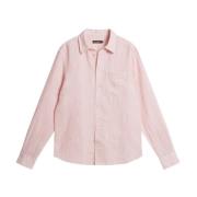 Powder Pink J.Lindeberg Slimk Ls Linen Melange Shirt