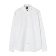 Hvit Button-Up Skjorte