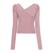 Dusty Pink Cropped Banan Topp