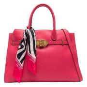 Fuchsia Shopping Bag med Skjerf