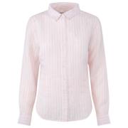 Lys Rosa Close To My Heart Barely Pink Stripe Tulip Shirt Skjorter