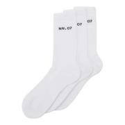 Hvit Nn07 Tennis Sock 3-Pack Accessories
