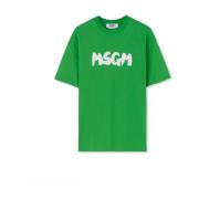 Penselstrøk Logo T-skjorte (Grønn)