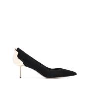 Elegant Svart Petal Pumps