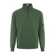 Stilig Half Zip Krage Sweatshirt Grønn