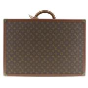 Pre-owned Brunt lerret Louis Vuitton Bisten