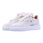 Beige Skinn Sneakers